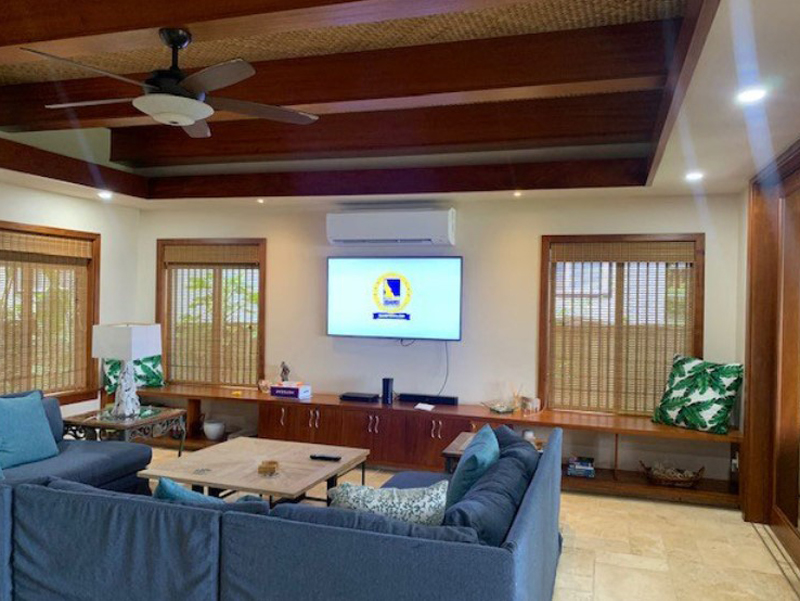 living room in the house